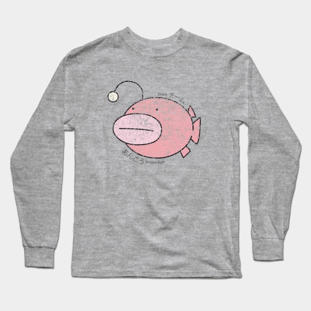 Flaky Team Angler Fish Long Sleeve T-Shirt by ProfessorBasil